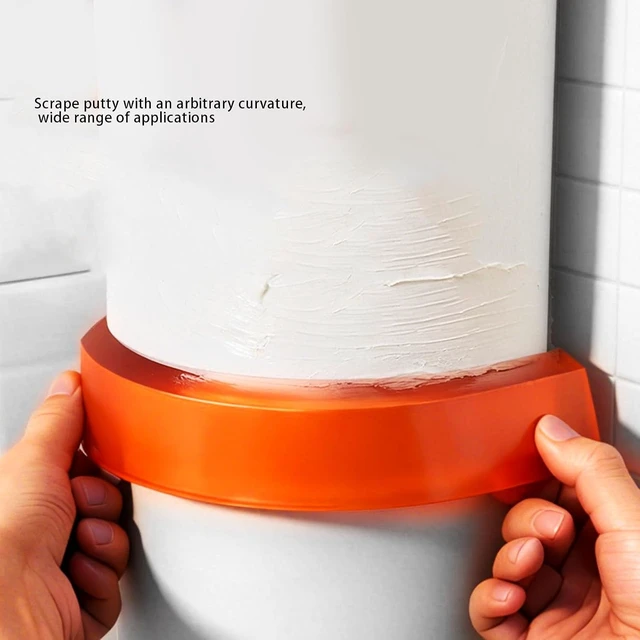 Alt view image 6 of 7 - Gugxiom 2Pcs Arc Shaped Putty Scraper, Bendable TPE Plaster Repair Tool Set, 30cm & 50cm Wall Cutter Filler Applicator for Home Decoration Painting