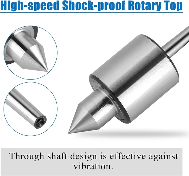 Alt view image 4 of 7 - Acogedor MT0 Live Center Bearing Steel 0.01mm Accuracy for Lathe