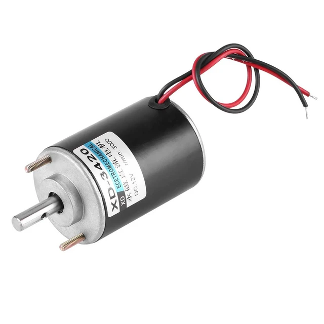 Alt view image 3 of 7 - XD-3420 DC 12V Electric Motor, 12V High Permanent Magnet DC Motor, Electric Gear Motor, Low Noise, for Grinding Machine, Medical Equipment, Small Cutting Bench (12V