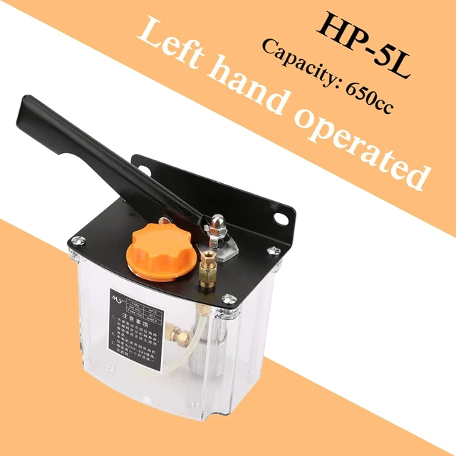 Alt view image 4 of 7 - Hand Lubrication Pump, 650CC Left Hand Operated Lubrication Pump, Manual Grease Lubricator Pump, for CNC Machine Tools, Machining Center