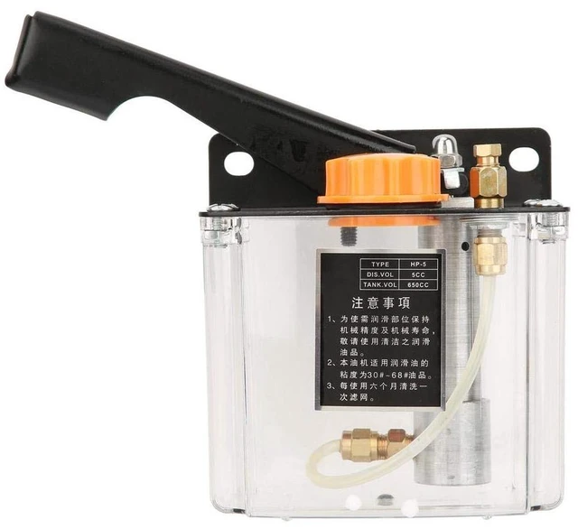 Main image of Hand Lubrication Pump, 650CC Left Hand Operated Lubrication Pump, Manual Grease Lubricator Pump, for CNC Machine Tools, Machining Center