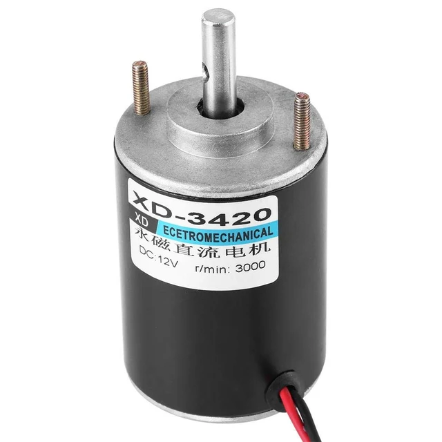 Alt view image 5 of 7 - XD-3420 DC 12V Electric Motor, 12V High Permanent Magnet DC Motor, Electric Gear Motor, Low Noise, for Grinding Machine, Medical Equipment, Small Cutting Bench (12V