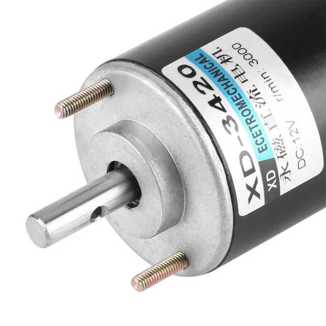 Alt view image 6 of 7 - XD-3420 DC 12V Electric Motor, 12V High Permanent Magnet DC Motor, Electric Gear Motor, Low Noise, for Grinding Machine, Medical Equipment, Small Cutting Bench (12V