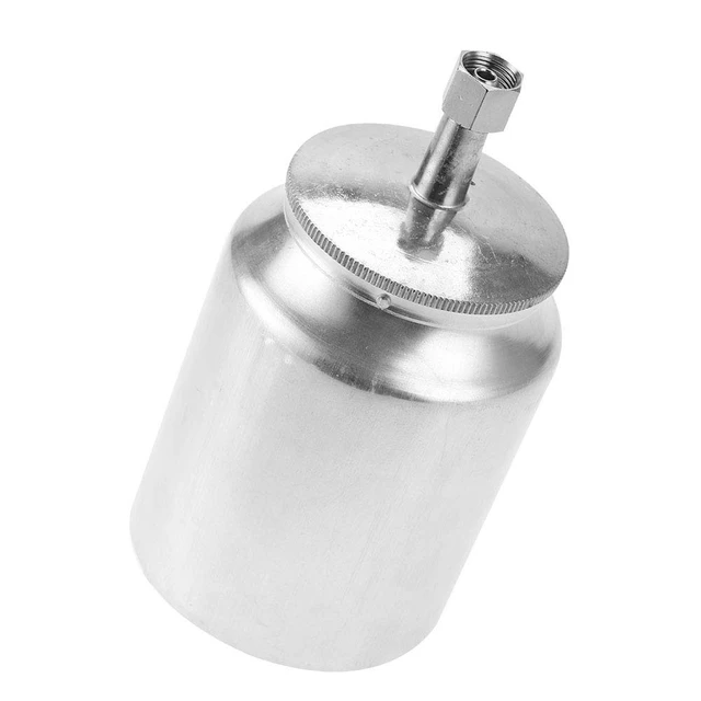 Alt view image 7 of 7 - Feed Paint Cup 400/600/1000ml Aluminum Spray Gun Cup Replacement Pot Paint Container Pneumatic Spray Gun Accessory (3/8" 1000ml)