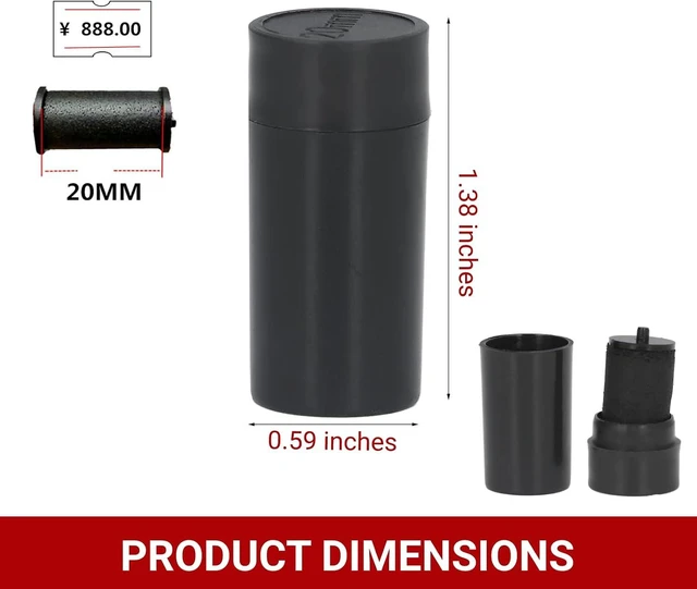 Alt view image 5 of 6 - Acogedor 5Pcs 20mm Refill Ink Rolls for MX5500 Price Tag Gun