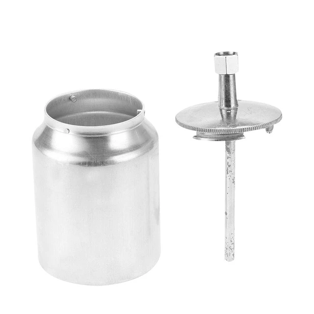 Alt view image 6 of 7 - Feed Paint Cup 400/600/1000ml Aluminum Spray Gun Cup Replacement Pot Paint Container Pneumatic Spray Gun Accessory (3/8" 1000ml)