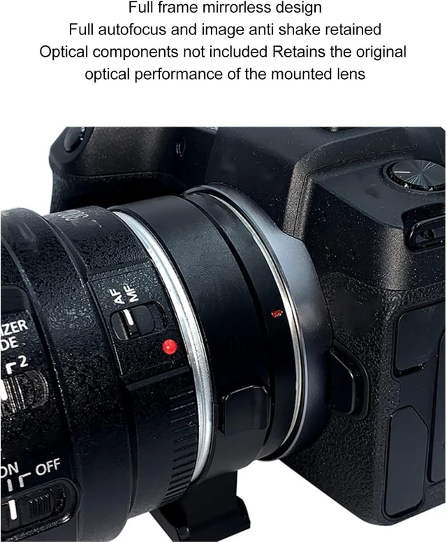 Alt view image 3 of 7 - EF/EF - S Lens Adapter, Auto Focus Lens Converter Ring Compatible with EF EF S Lens to for EOSR R7 R6 R10 R5C R3 R5 RP Mirrorless Camera