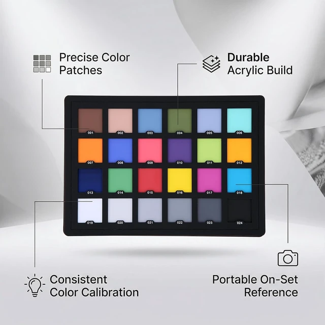 Alt view image 3 of 7 - Gugxiom 24-Color Camera Colour Correction Card for Photography & Video