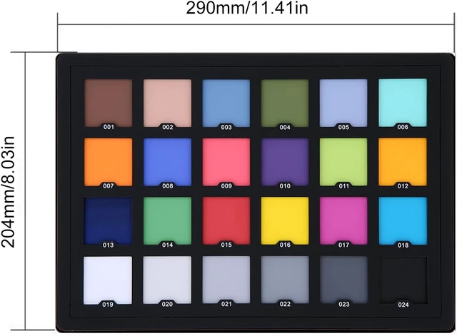 Alt view image 7 of 7 - Gugxiom 24-Color Camera Colour Correction Card for Photography & Video