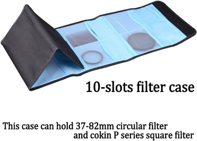 Alt view image 2 of 6 - Gugxiom 10 Nylon Folding Camera Lens Filter Pouch Wallet Case for 37 to 82mm Filters