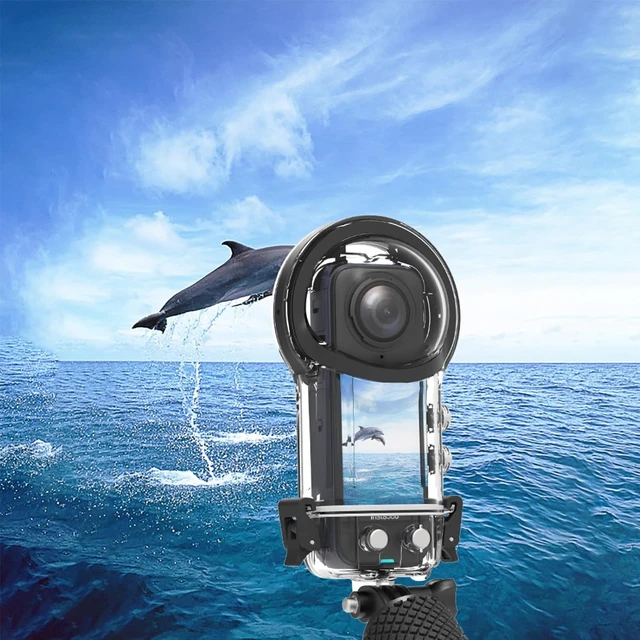 Alt view image 4 of 7 - 164ft Invisible Dive Case for X4, IPX8 Housing Case, Underwater Protective Shell, with Bracket Accessories