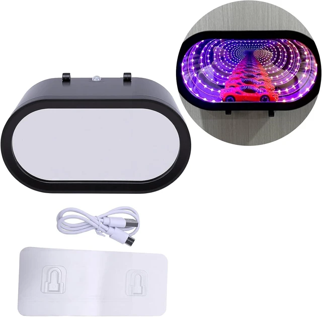 Main image of Gugxiom RGB Mirror Car Key Holder, LED Wall Rack with USB Charging