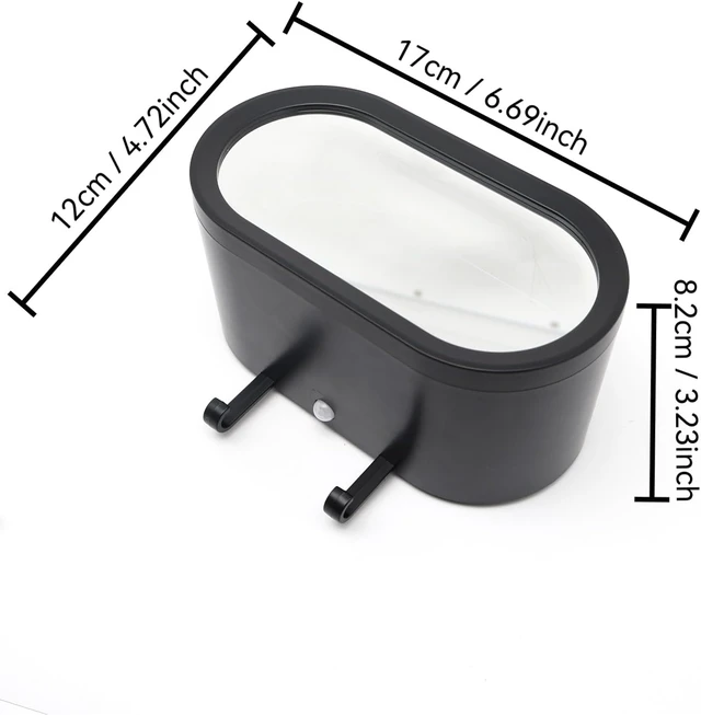 Alt view image 4 of 7 - Gugxiom RGB Mirror Car Key Holder, LED Wall Rack with USB Charging