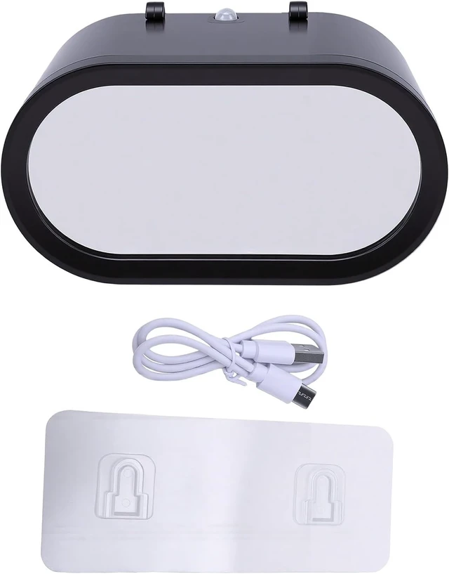 Alt view image 6 of 7 - Gugxiom RGB Mirror Car Key Holder, LED Wall Rack with USB Charging
