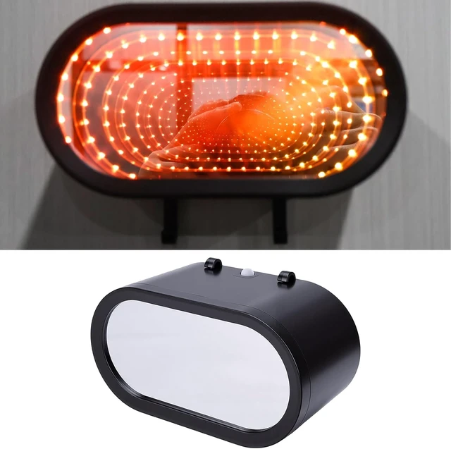 Alt view image 3 of 7 - Gugxiom RGB Mirror Car Key Holder, LED Wall Rack with USB Charging