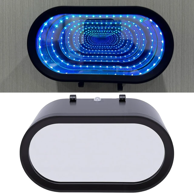 Alt view image 2 of 7 - Gugxiom RGB Mirror Car Key Holder, LED Wall Rack with USB Charging