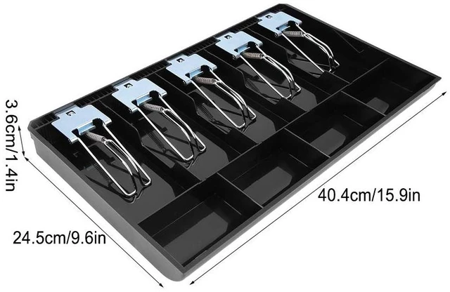 Alt view image 2 of 7 - Acogedor Cash Register Drawer Insert Tray 16 inch with Bill Clip