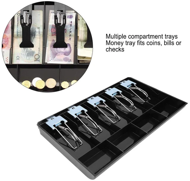 Alt view image 4 of 7 - Acogedor Cash Register Drawer Insert Tray 16 inch with Bill Clip