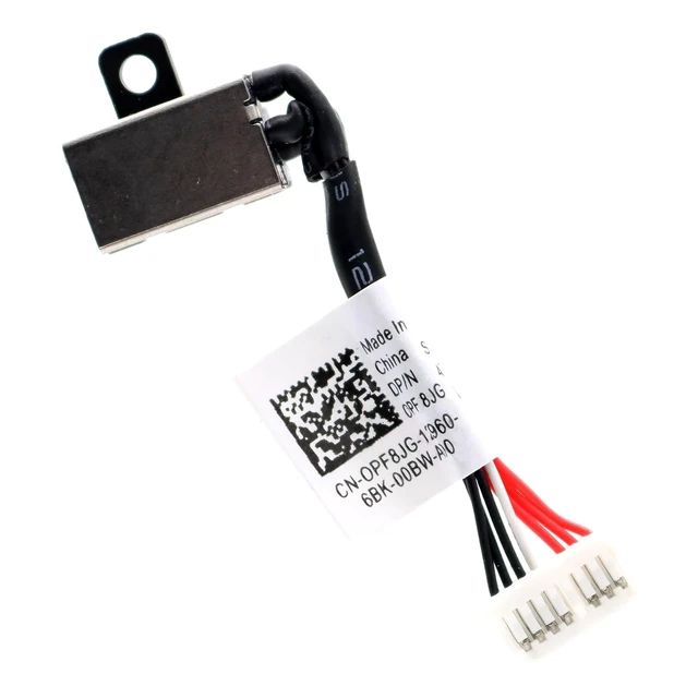 Alt view image 5 of 7 - Deal4GO DC Power Jack Cable Harness Charging Socket for Dell Inspiron 15 5568 7569 7579 5578 7573 7570 13-5368 5378 7368 7378 Latitude 3390 0JDX1R PF8JG 450.07R03.0013
