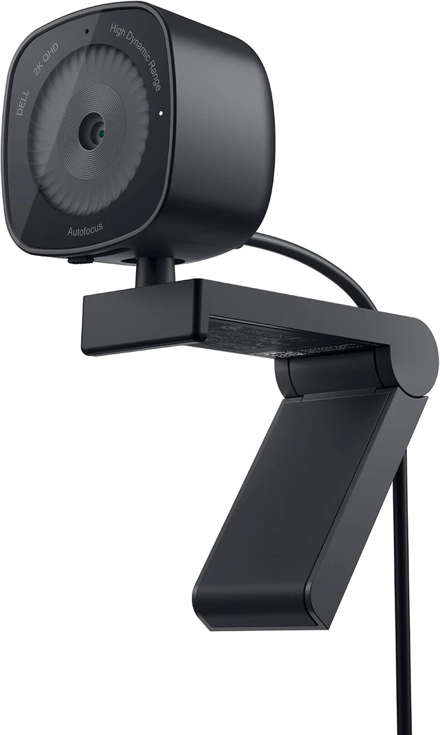 Alt view image 2 of 3 - Dell WB3023 1080p Full HD Webcam - 30fps, Auto Light Correction, Noise Reduction Microphones, Wide-Angle Lens, USB-C, Privacy Shutter, Adjustable Mount, Black