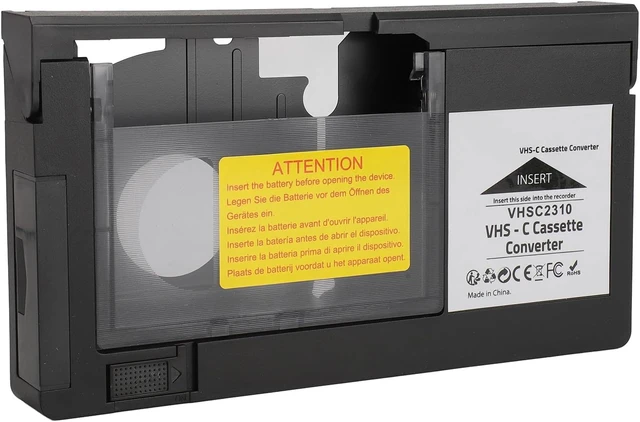 Alt view image 7 of 7 - Gugxiom VHS C Cassette Adapter for VHS C SVHS Camcorders