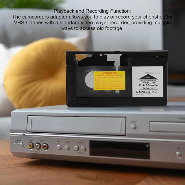 Alt view image 2 of 7 - Gugxiom VHS C Cassette Adapter for VHS C SVHS Camcorders