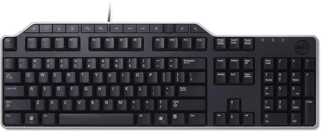 Main image of Dell KB522 Business Keyboard Multimedia 104 Keys Full Sized Keyboard with 2 Port USB Hub US English Layout Compatible MPNs NV3WH, 0FRXW, 1RW52, X20M8, 7VHY1, 75RW8