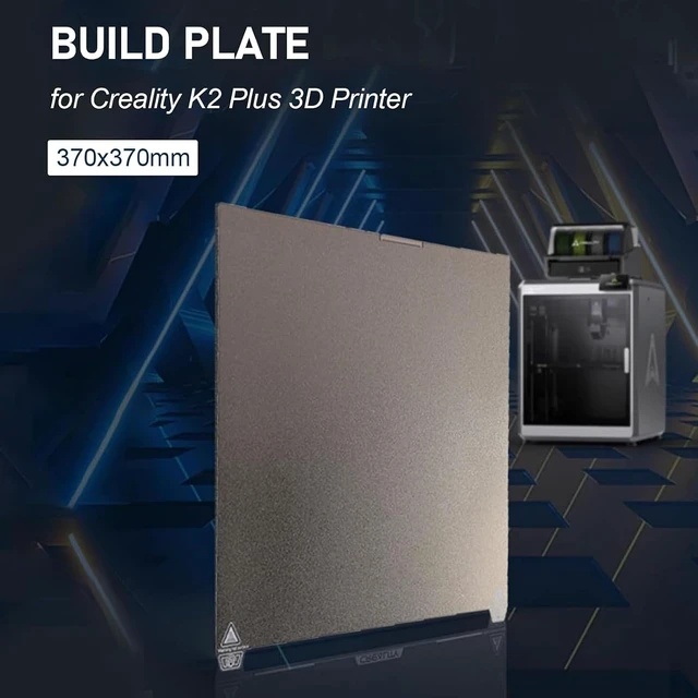 Alt view image 2 of 7 - Gugxiom PEI PEO Double Sided 3D Printer Build Plate for K2 Plus, 370x370mm
