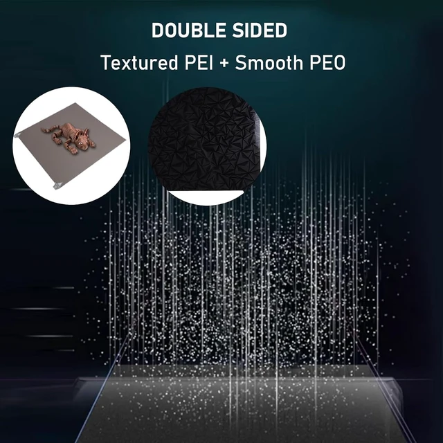 Alt view image 3 of 7 - Gugxiom PEI PEO Double Sided 3D Printer Build Plate for K2 Plus, 370x370mm