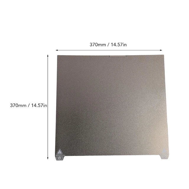 Alt view image 7 of 7 - Gugxiom PEI PEO Double Sided 3D Printer Build Plate for K2 Plus, 370x370mm