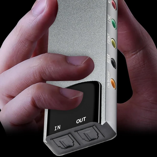 Alt view image 4 of 7 - Gugxiom 7.1 USB Surround Sound Card, 5.1 External Sound Card with SPDIF Digital Audio, for Laptop PC