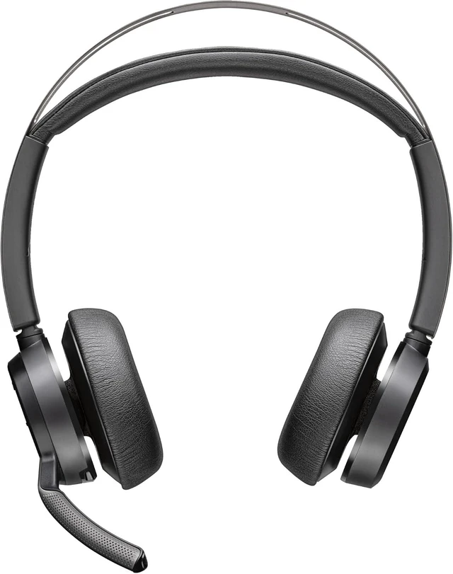 Main image of Poly - Voyager Focus 2 UC USB-A Headset (Plantronics) - Bluetooth Dual-Ear (Stereo) Headset with Boom Mic - USB-A PC/Mac Compatible - Active Noise Canceling - Works with Teams (Certified), Zoom & more