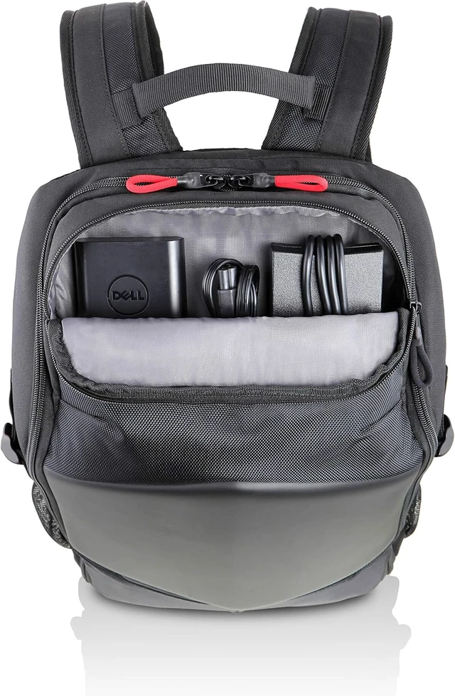 Alt view image 3 of 7 - Dell GM-BP-BK-17-19 17" Laptop Backpack (Black, Grey, Red) - Laptop Bags (Backpack, 17" Shoulder Strap, 930g, Black, Grey, Red)