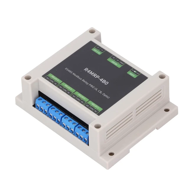 Alt view image 4 of 7 - RTU 4 Channel Relay Module with 485 Interface, Industrial Modbus Ethernet Relay Module Built in Optocoupler Isolation, 120R Terminal Resistor DIP Switch