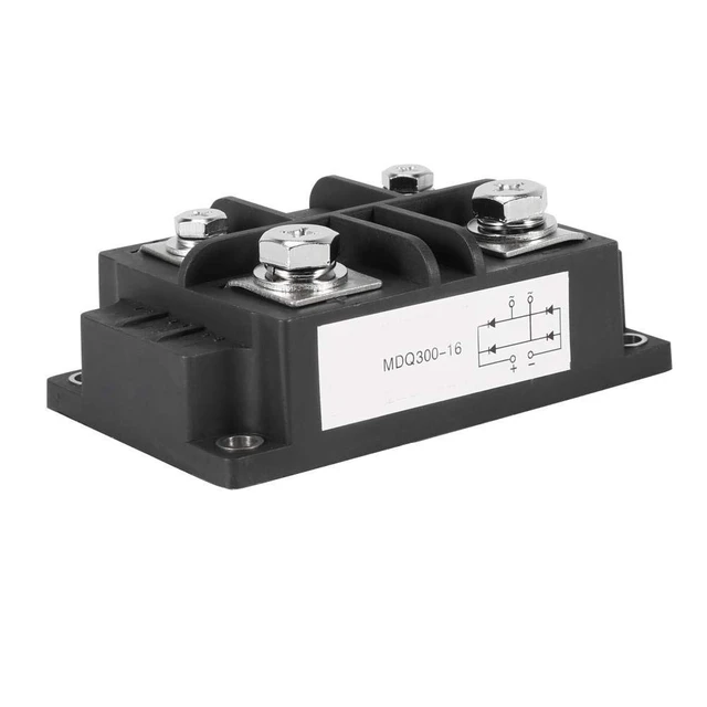 Alt view image 5 of 6 - 300A 1600V Single Phase AC to DC Diode Bridge Rectifier, High Power Rectifier Silicon Full Diode Bridge Rectifier Module, 110 * 67 * 40mm