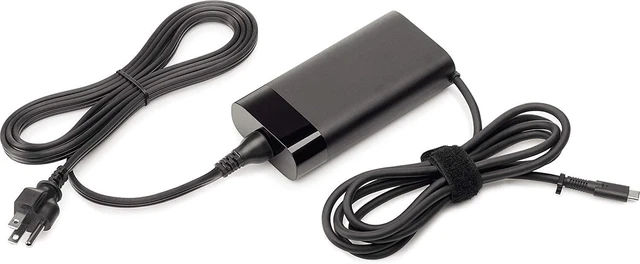 Main image of for 904144-850 904082-003 TPN-DA08 L40893-001 ADP-90FE B L45440-003 2LN85AA New Genuine 90 Watt USB-C Type-C 3 Prong AC Adapter with Cord for HP Probook elitbook Pavilion 2LN85AA L40893-001