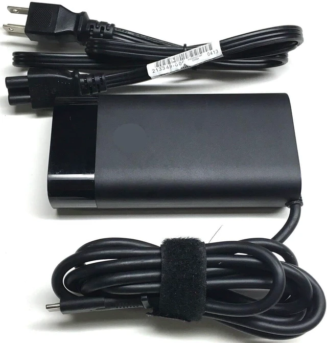 Alt view image 2 of 4 - for 904144-850 904082-003 TPN-DA08 L40893-001 ADP-90FE B L45440-003 2LN85AA New Genuine 90 Watt USB-C Type-C 3 Prong AC Adapter with Cord for HP Probook elitbook Pavilion 2LN85AA L40893-001