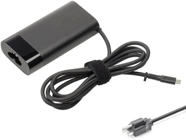 Alt view image 4 of 4 - for 904144-850 904082-003 TPN-DA08 L40893-001 ADP-90FE B L45440-003 2LN85AA New Genuine 90 Watt USB-C Type-C 3 Prong AC Adapter with Cord for HP Probook elitbook Pavilion 2LN85AA L40893-001