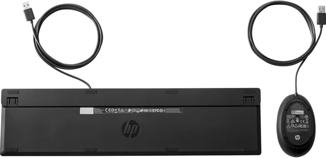 Alt view image 3 of 3 - HP Wired Desktop 320MK Mouse and Keyboard - USB Cable Keyboard - English - Black - Cable Mouse - Black - Compatible with PC