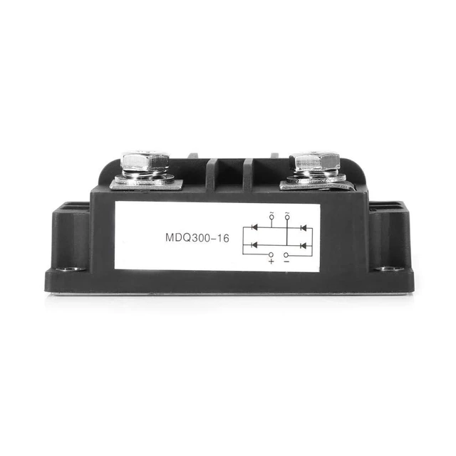Alt view image 6 of 6 - 300A 1600V Single Phase AC to DC Diode Bridge Rectifier, High Power Rectifier Silicon Full Diode Bridge Rectifier Module, 110 * 67 * 40mm