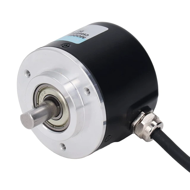 Alt view image 6 of 7 - Incremental Rotary Encoder, 1200/2000PR DC5V-24V 2 Phase Incremental Rotary Encoder, 50mm OD, PNP Output (2000P/R)