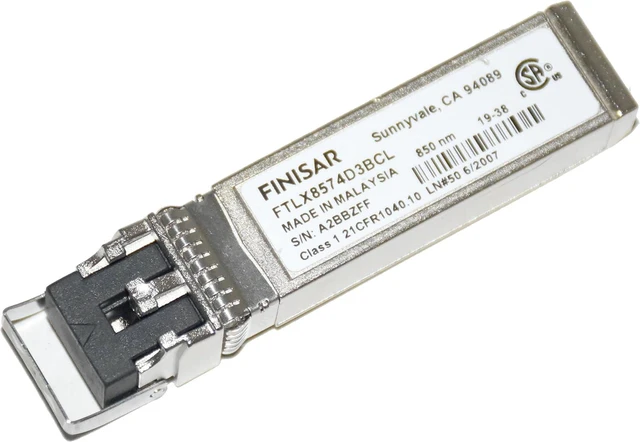 Main image of Genuine Finisar FTLX8574D3BCL 10GBASE-SR SFP+ Transceiver | 10G SR 850NM VCSEL 400M Multimode (-5 to 70C)
