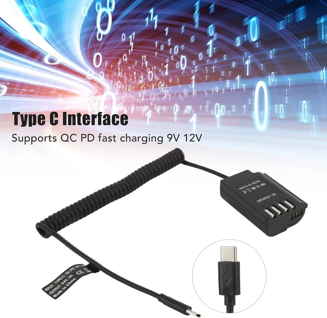 Alt view image 3 of 7 - Dummy Battery,DC Coupler Type C to DMW BLK22 Dummy Battery Adapter,for S5 DCS5 DCS5K GH5M2 GH6 Digital Camera