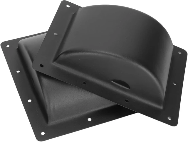 Alt view image 2 of 7 - 2Pcs Cabinet Speaker Handles, Speaker Handles, Black Metal Recessed Handles for Speakers, Stage Audios, 6.4 * 8.7