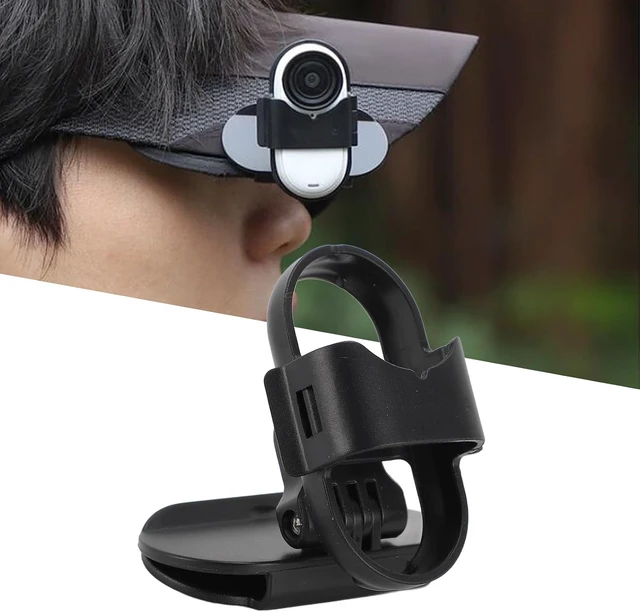 Alt view image 2 of 7 - Gugxiom Quick Release Hat Clip Mount for GO 3S, 360 Rotation, POV Mount, Black