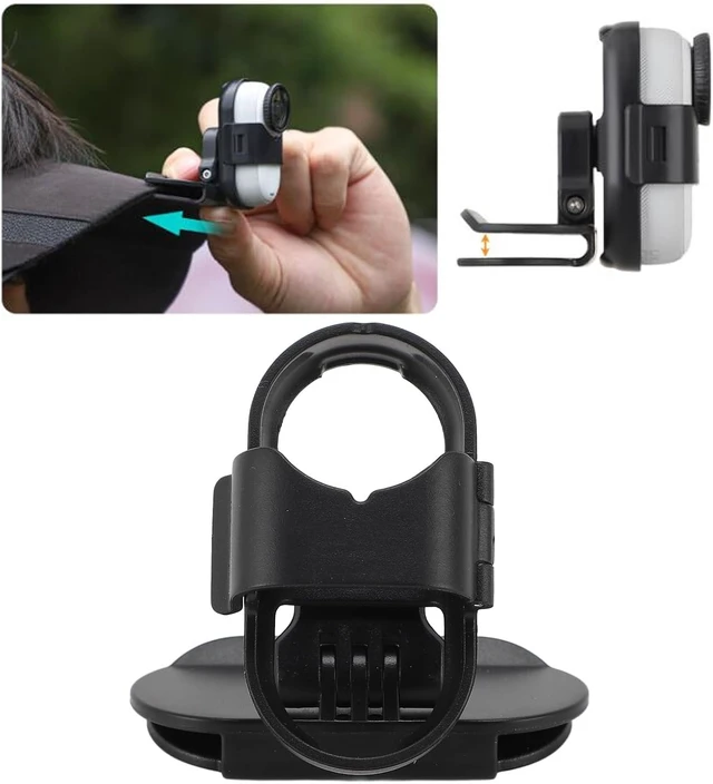 Alt view image 3 of 7 - Gugxiom Quick Release Hat Clip Mount for GO 3S, 360 Rotation, POV Mount, Black
