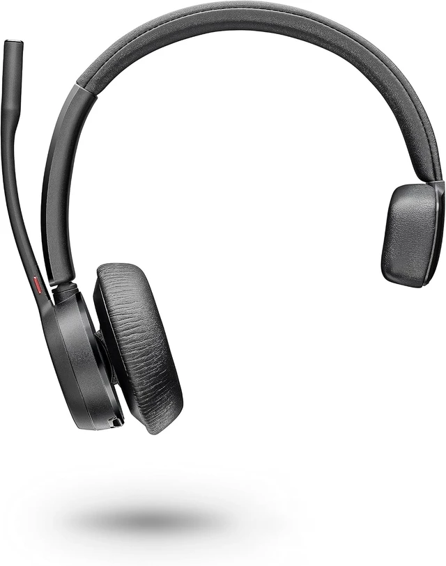Alt view image 2 of 7 - Poly - Voyager 4310 UC Wireless Headset + Charge Stand (Plantronics) - Single-Ear Headset w/Mic - Connect to PC/Mac via USB-C Bluetooth Adapter, Cell Phone via Bluetooth -Works with Teams, Zoom &More
