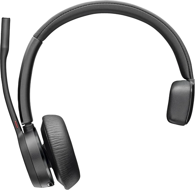 Alt view image 3 of 7 - Poly - Voyager 4310 UC Wireless Headset + Charge Stand (Plantronics) - Single-Ear Headset w/Mic - Connect to PC/Mac via USB-C Bluetooth Adapter, Cell Phone via Bluetooth -Works with Teams, Zoom &More