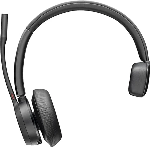 Alt view image 7 of 7 - Poly - Voyager 4310 UC Wireless Headset + Charge Stand (Plantronics) - Single-Ear Headset w/Mic - Connect to PC/Mac via USB-C Bluetooth Adapter, Cell Phone via Bluetooth -Works with Teams, Zoom &More
