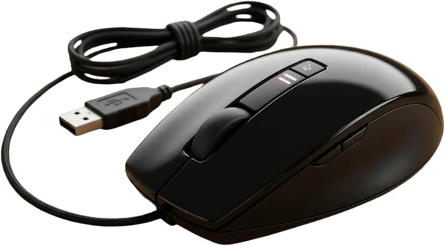 Alt view image 4 of 7 - Dell V7623 Wired USB Optical Mouse, 6-Button 1600 DPI